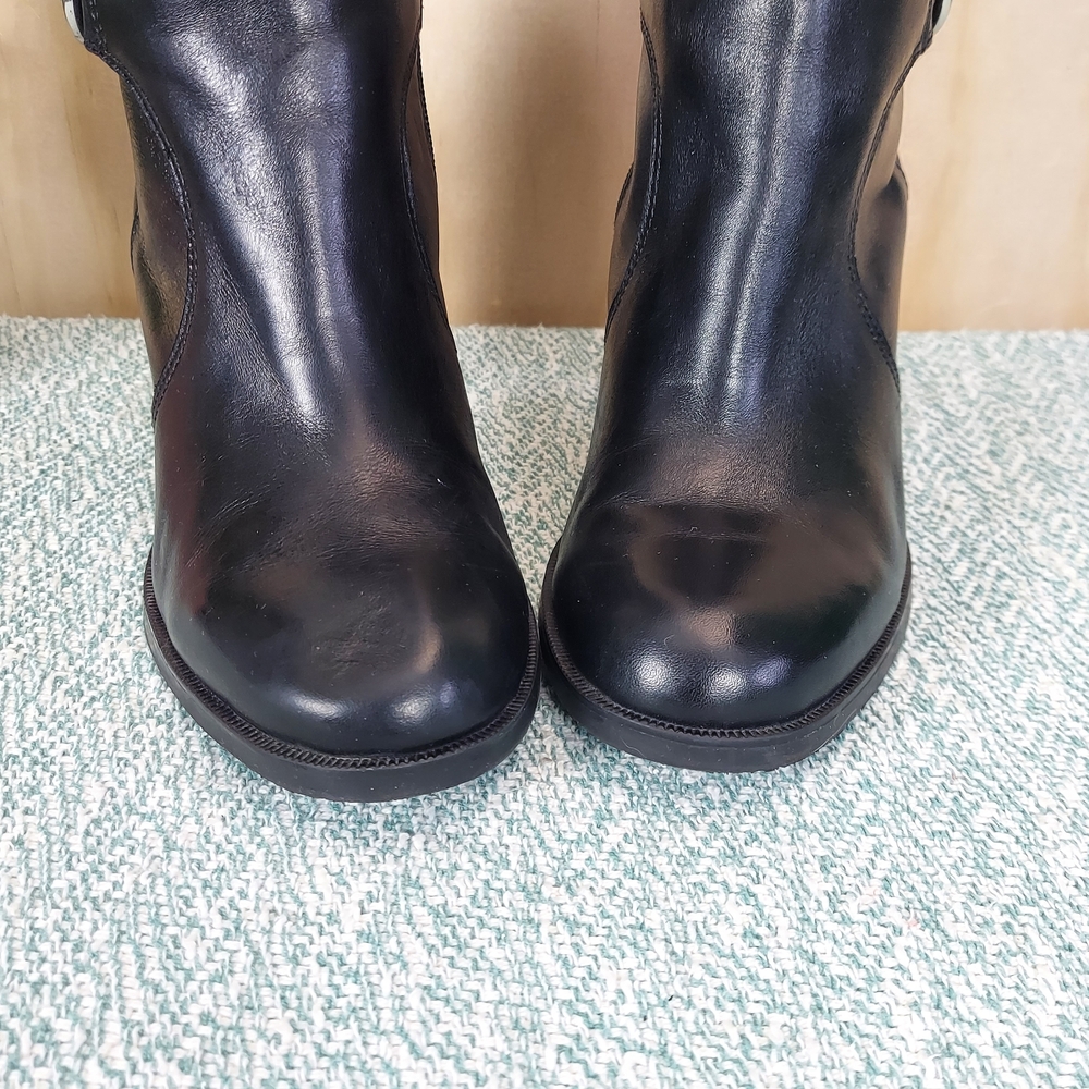 Franco Sarto Carlie Knee High Boots, Black Leather, Sz 11 - Picture 16 of 16